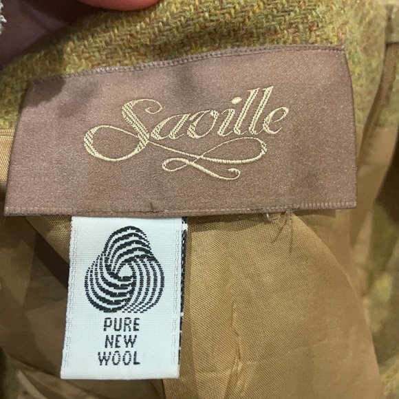 Vintage Saville mustard yellow / ochre wool skirt very good condition size 6/8 - Picture 9 of 9